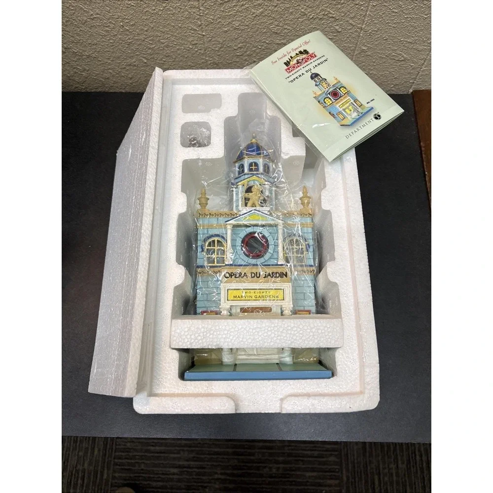 Dept 56 Monopoly Marvin‎ Gardens Opera Du Jardin 280 City Lights Series Building
